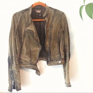 Vintage Guess Velvet Moto Jacket